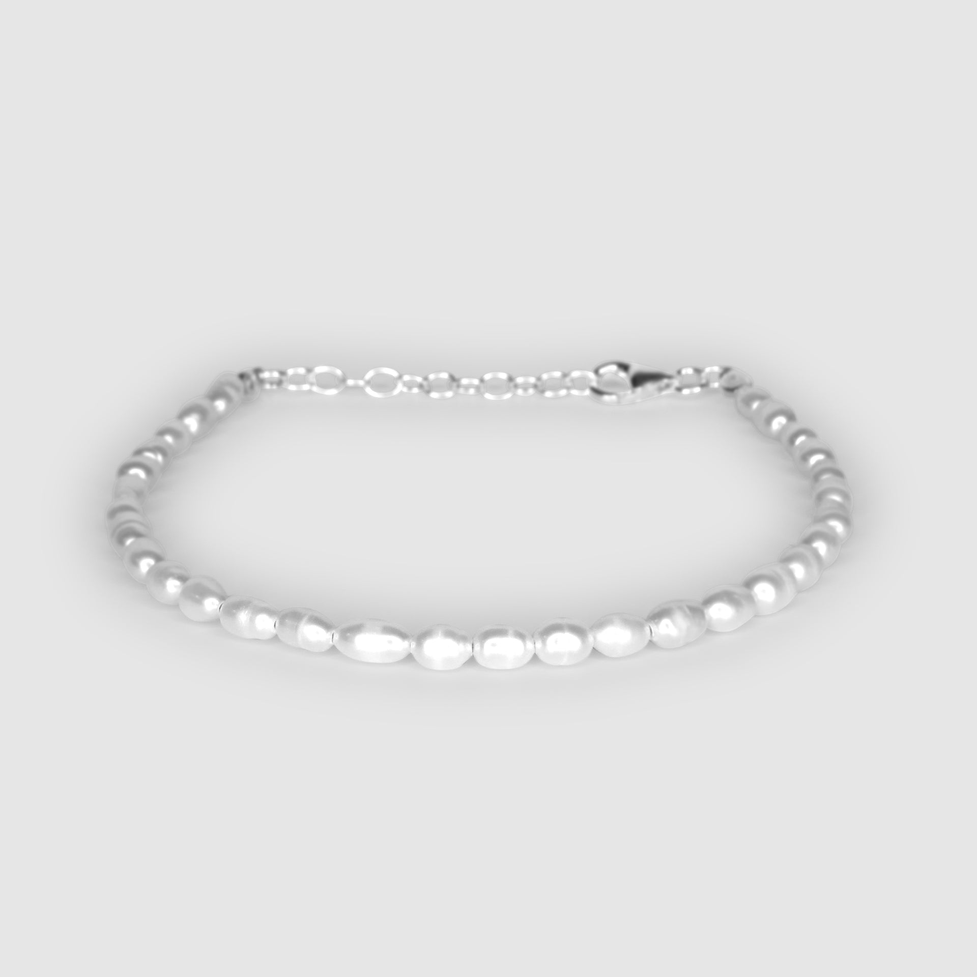 Adjustable Rice Pearl Bracelet
