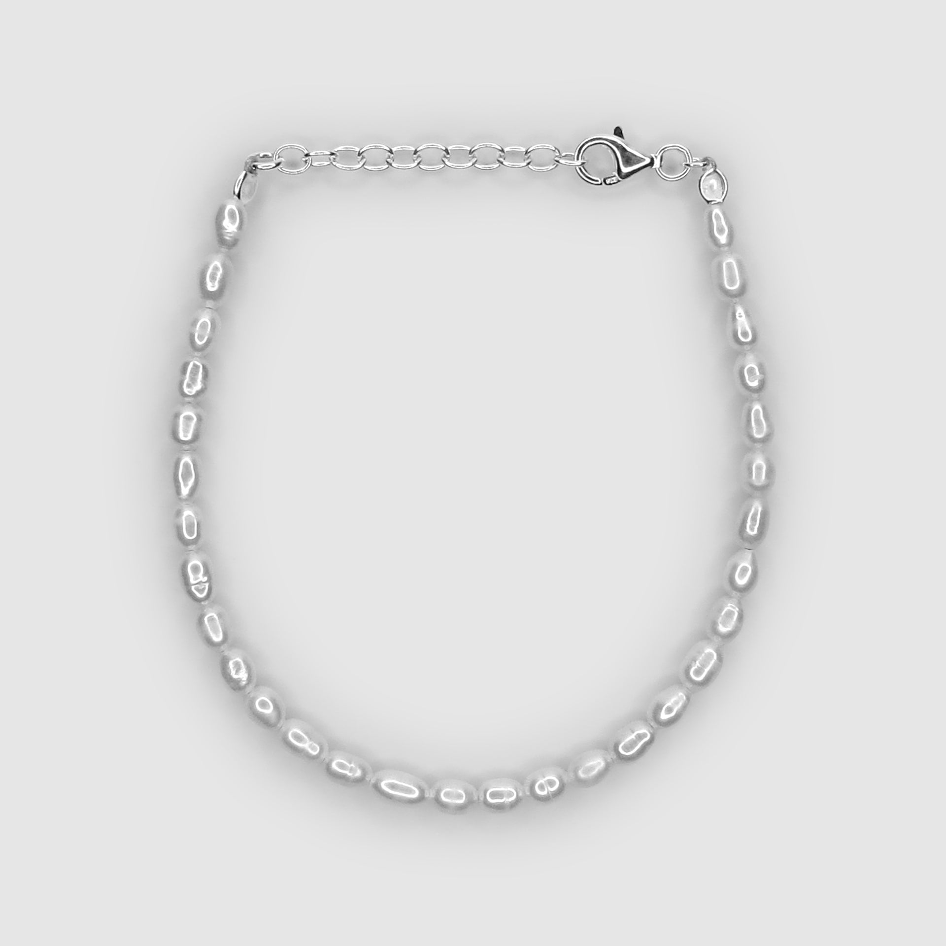 Adjustable Rice Pearl Bracelet