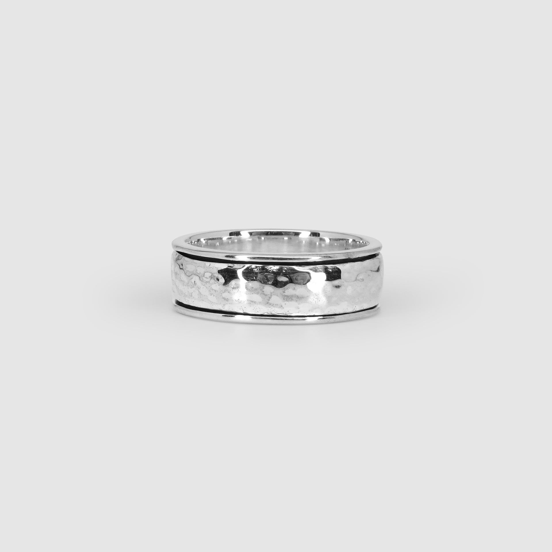 Hammered Spinner Ring