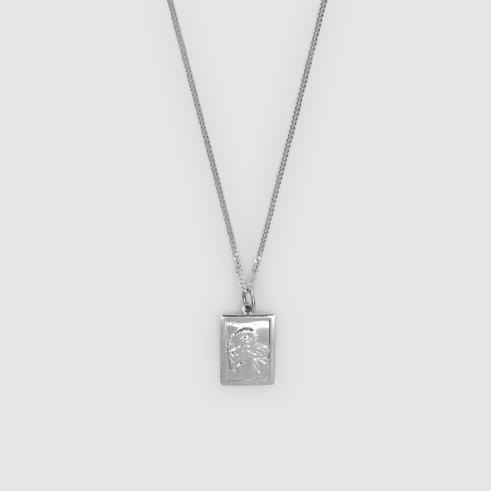 Rectangular St Christopher Necklace