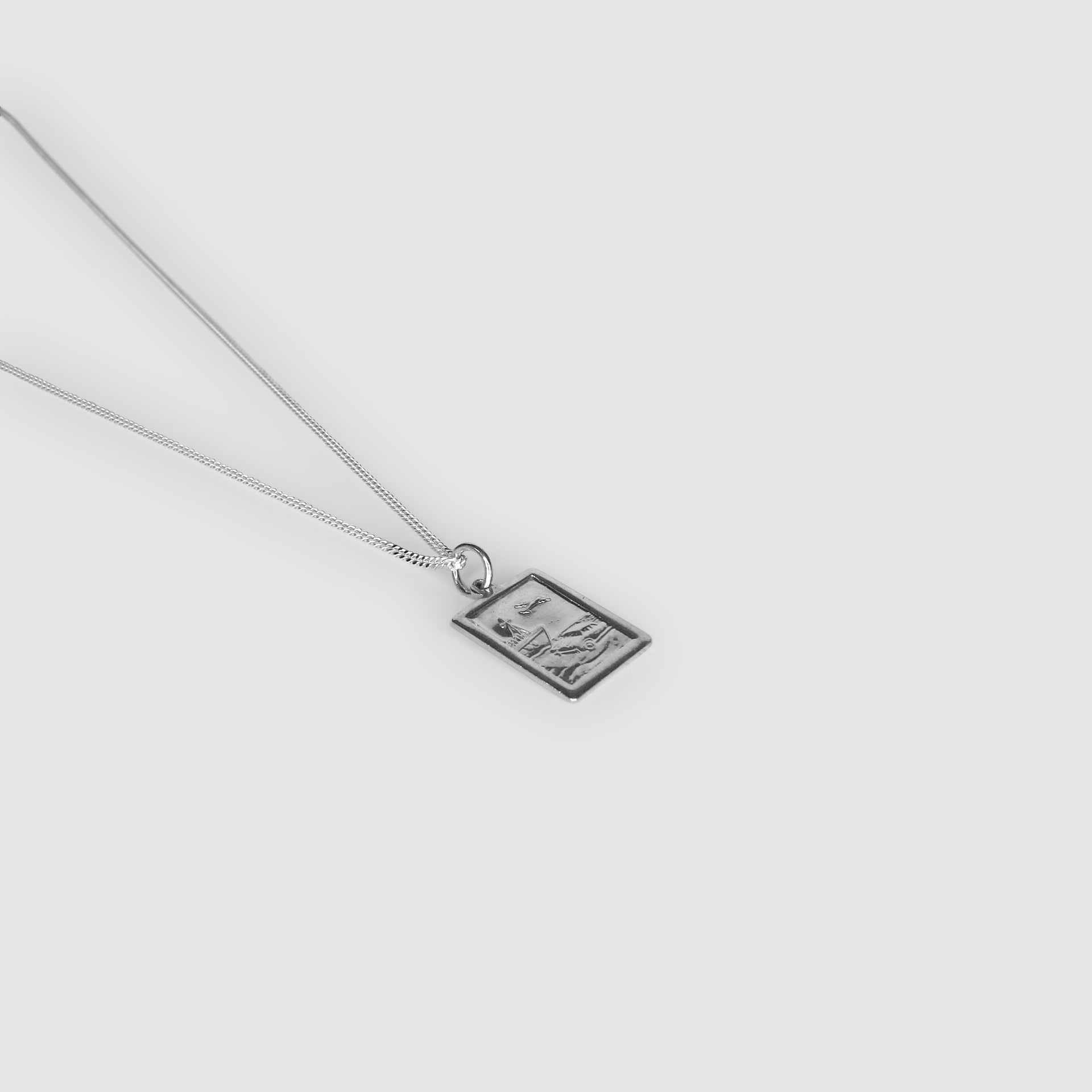 Rectangular St Christopher Necklace