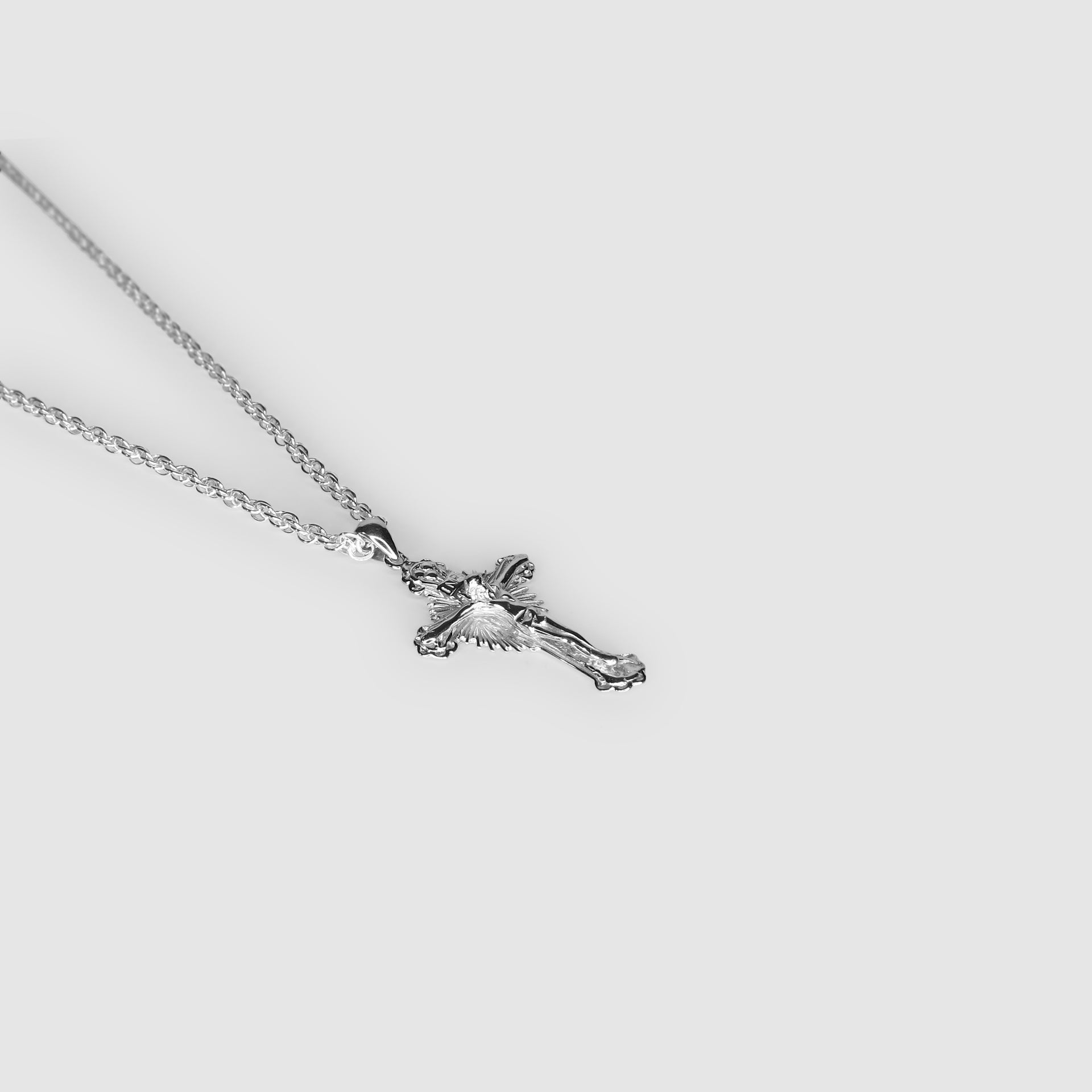 Sunburst Crucifix Necklace