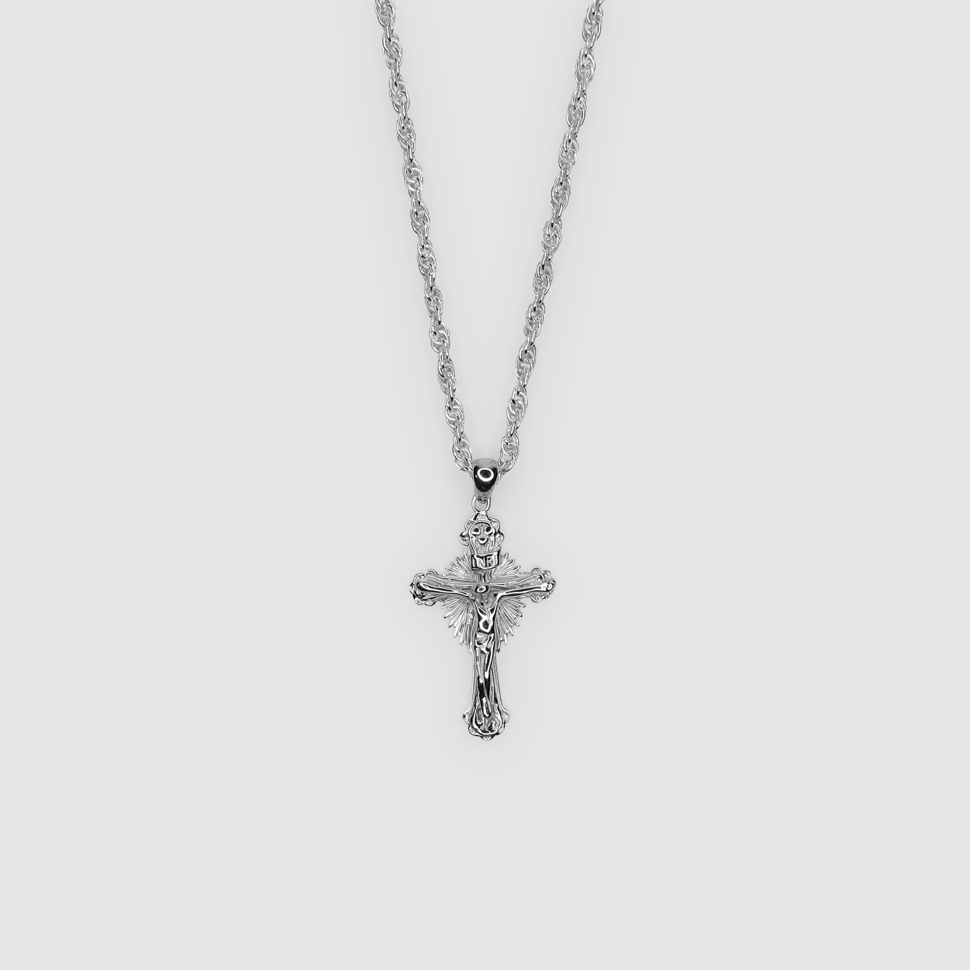 Sunburst Crucifix Necklace