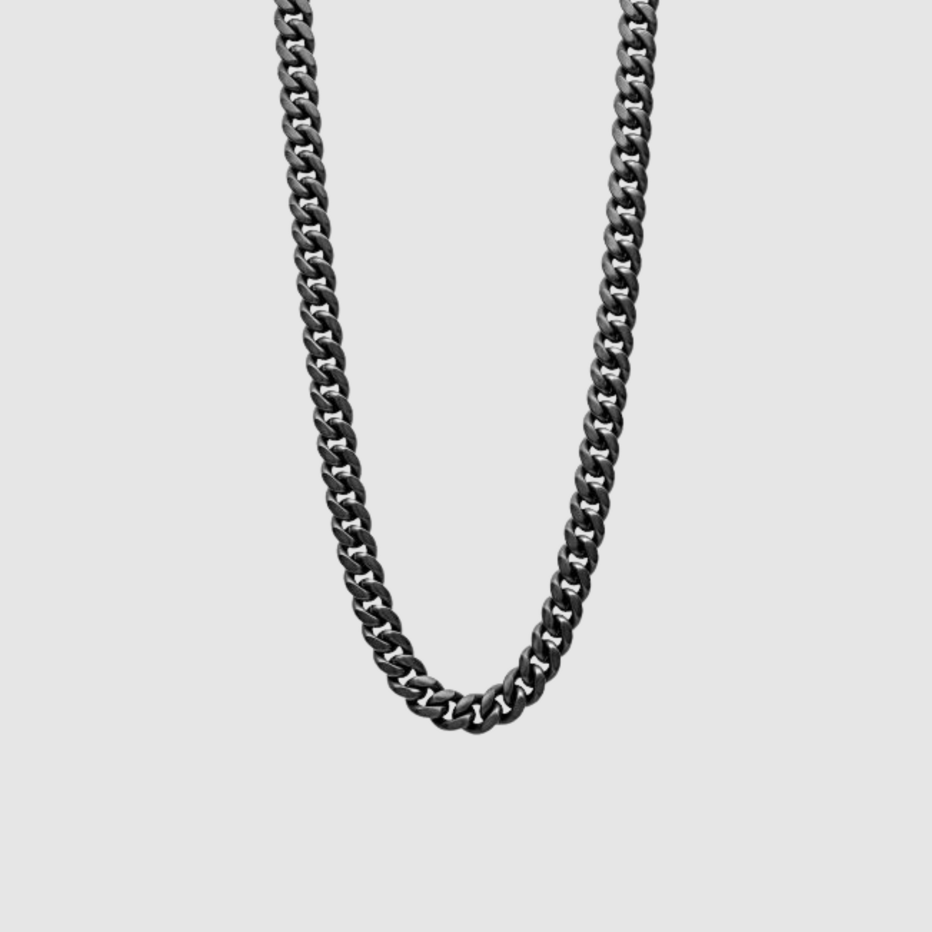 Black Brushed Curb Chain
