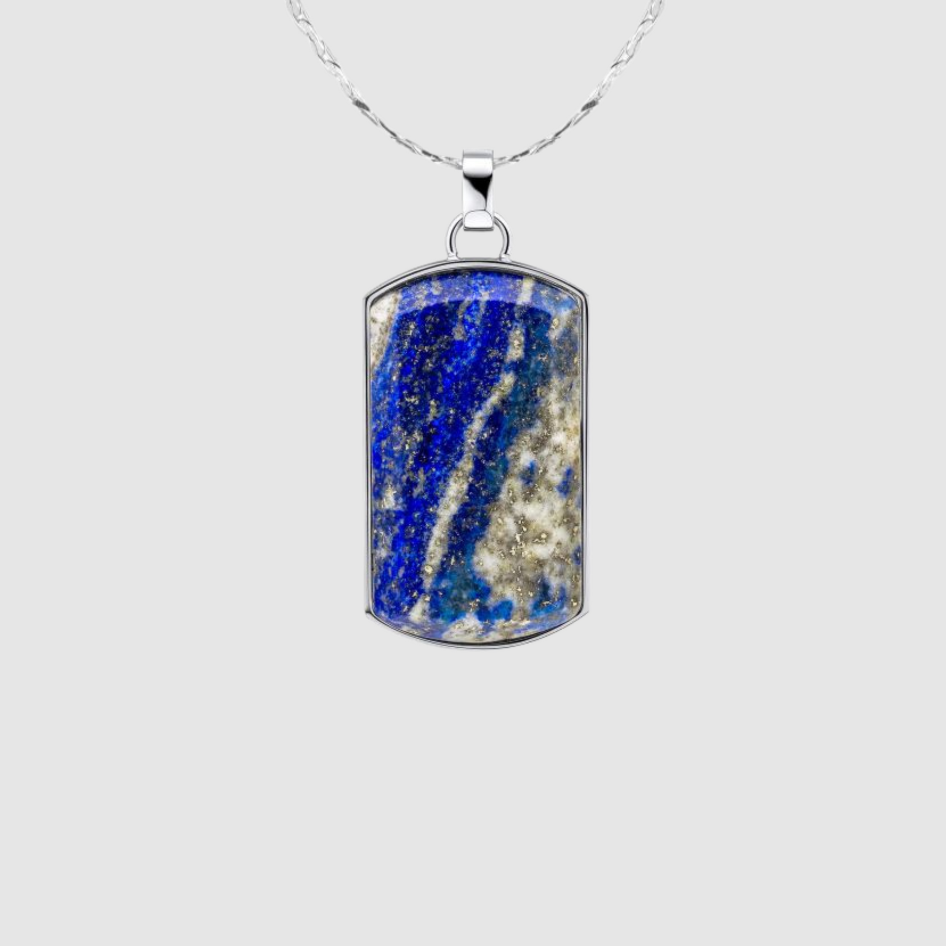 Lapis Dog Tag Pendant