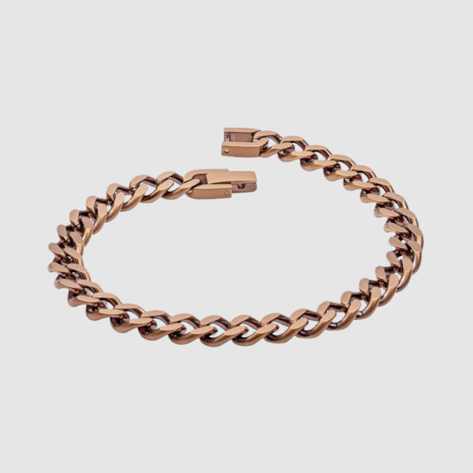 Coffee Plated Spiga Link Bracelet