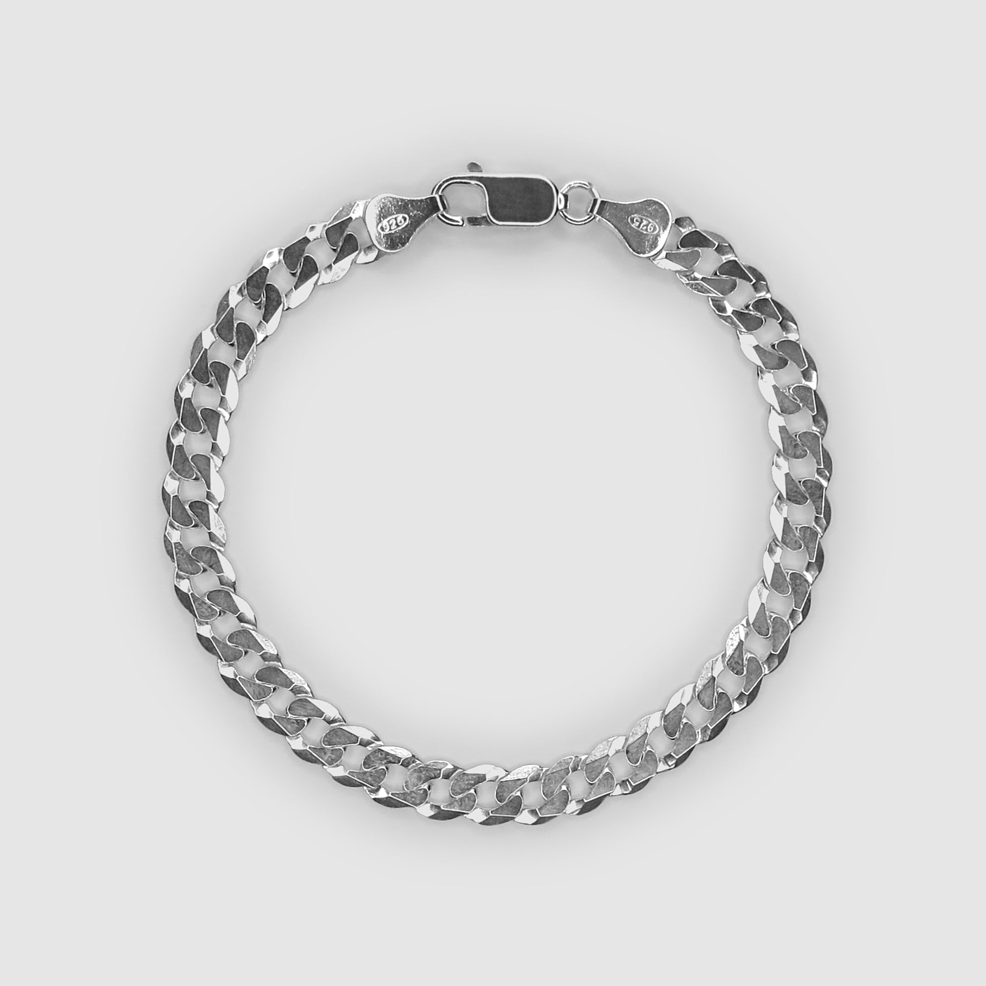 6.2mm Flat Curb Bracelet