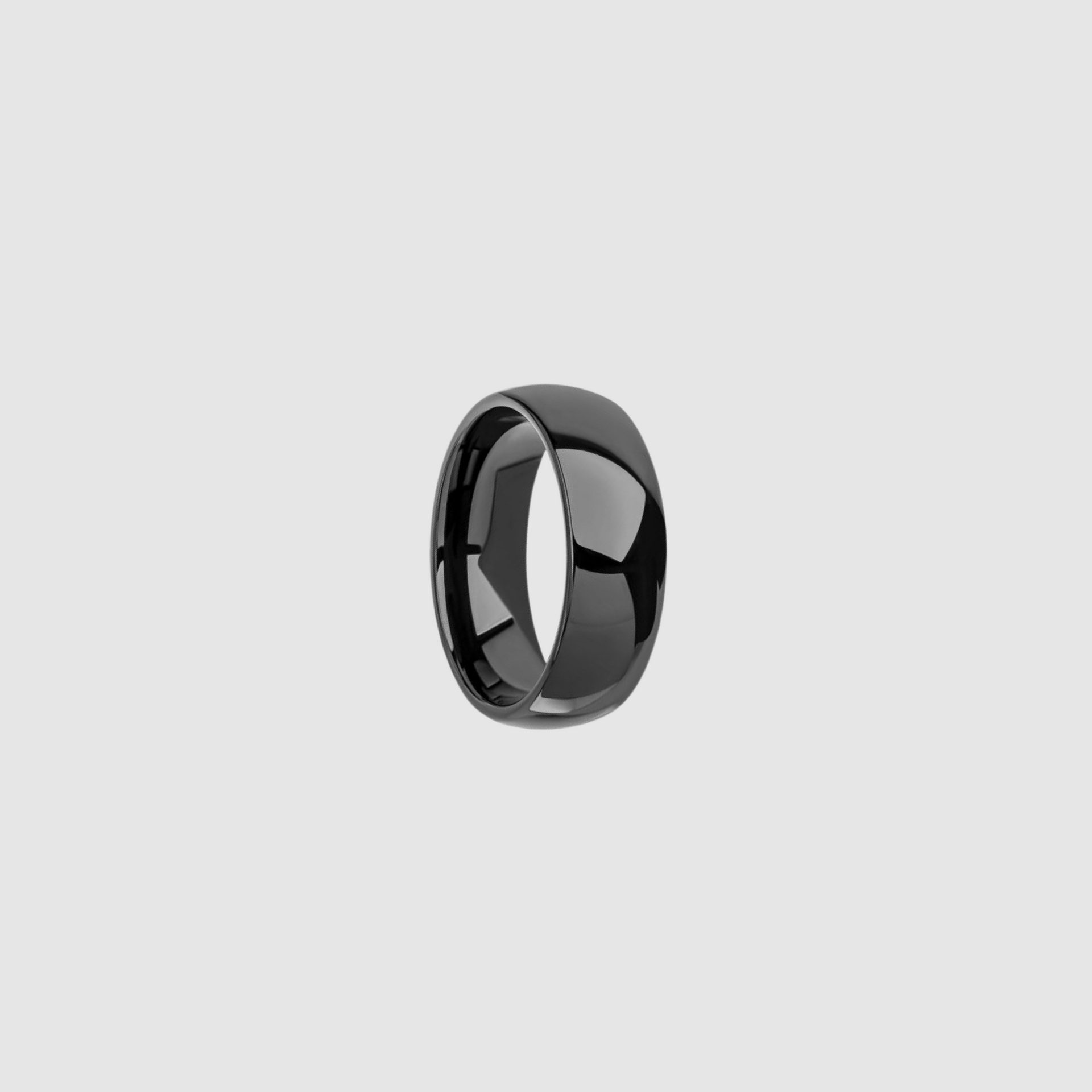 Black Plated Tungsten Ring