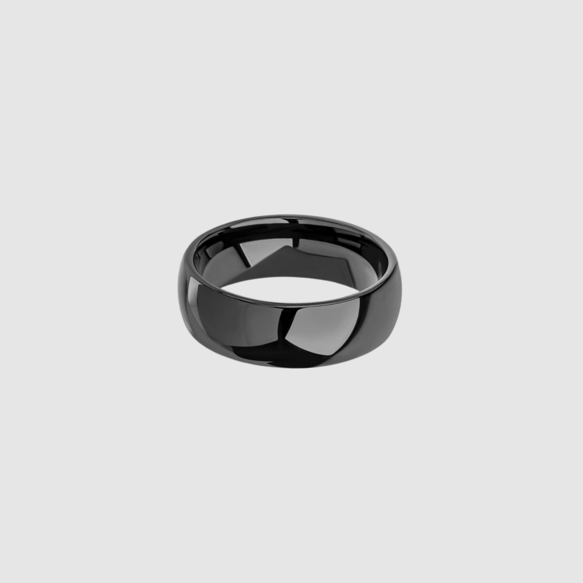 Black Plated Tungsten Ring