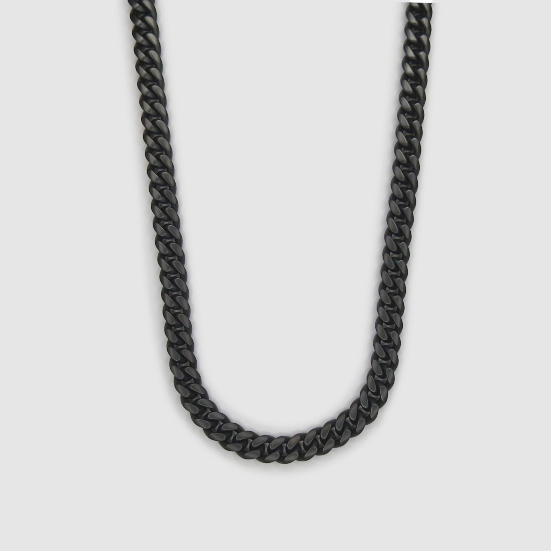 Black Brushed Curb Chain