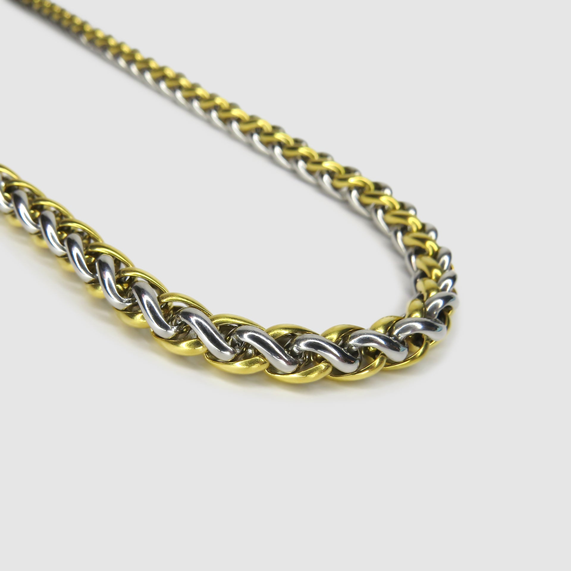 Two Tone Spiga Link Chain