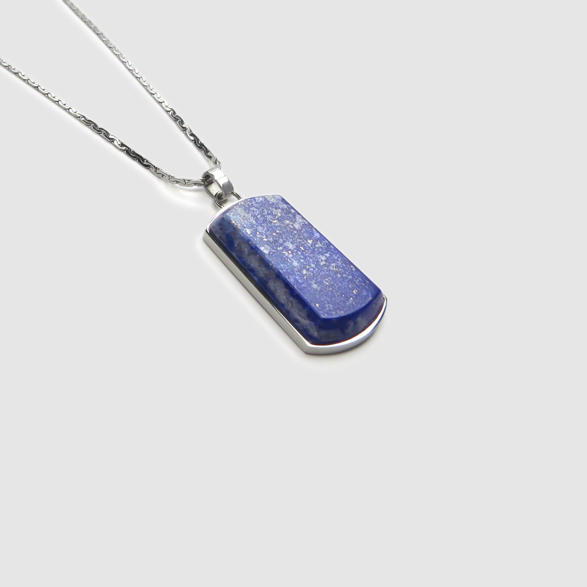 Lapis Dog Tag Pendant