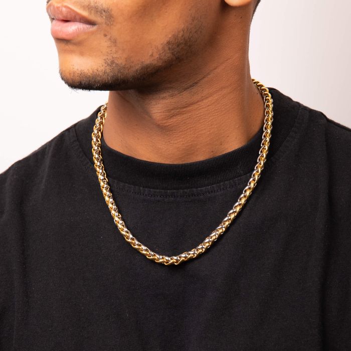 Two Tone Spiga Link Chain