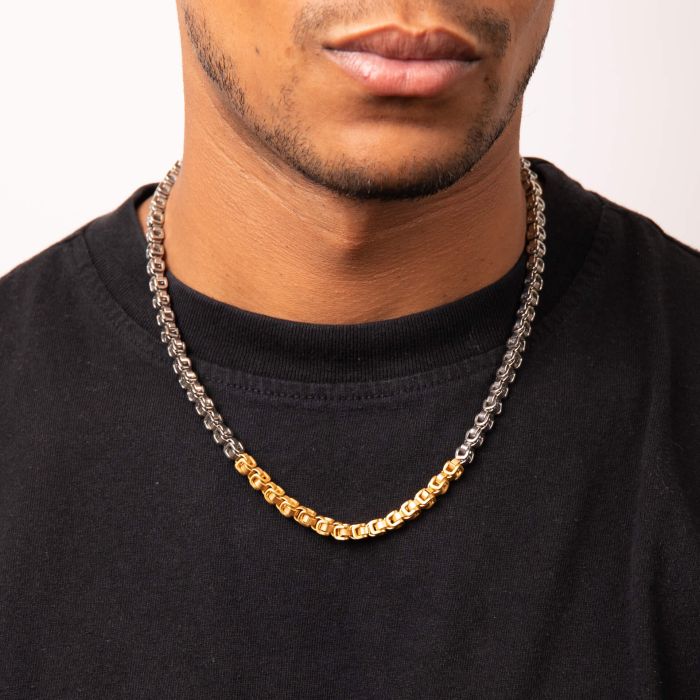 Two Tone Belcher Link Chain